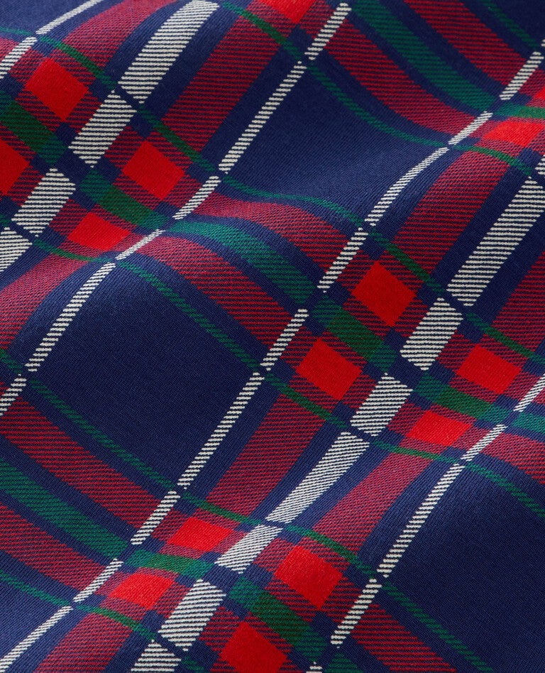 Baby Holiday 2-Way Zip Sleeper in HannaSoft™ in Navy Plaid - main