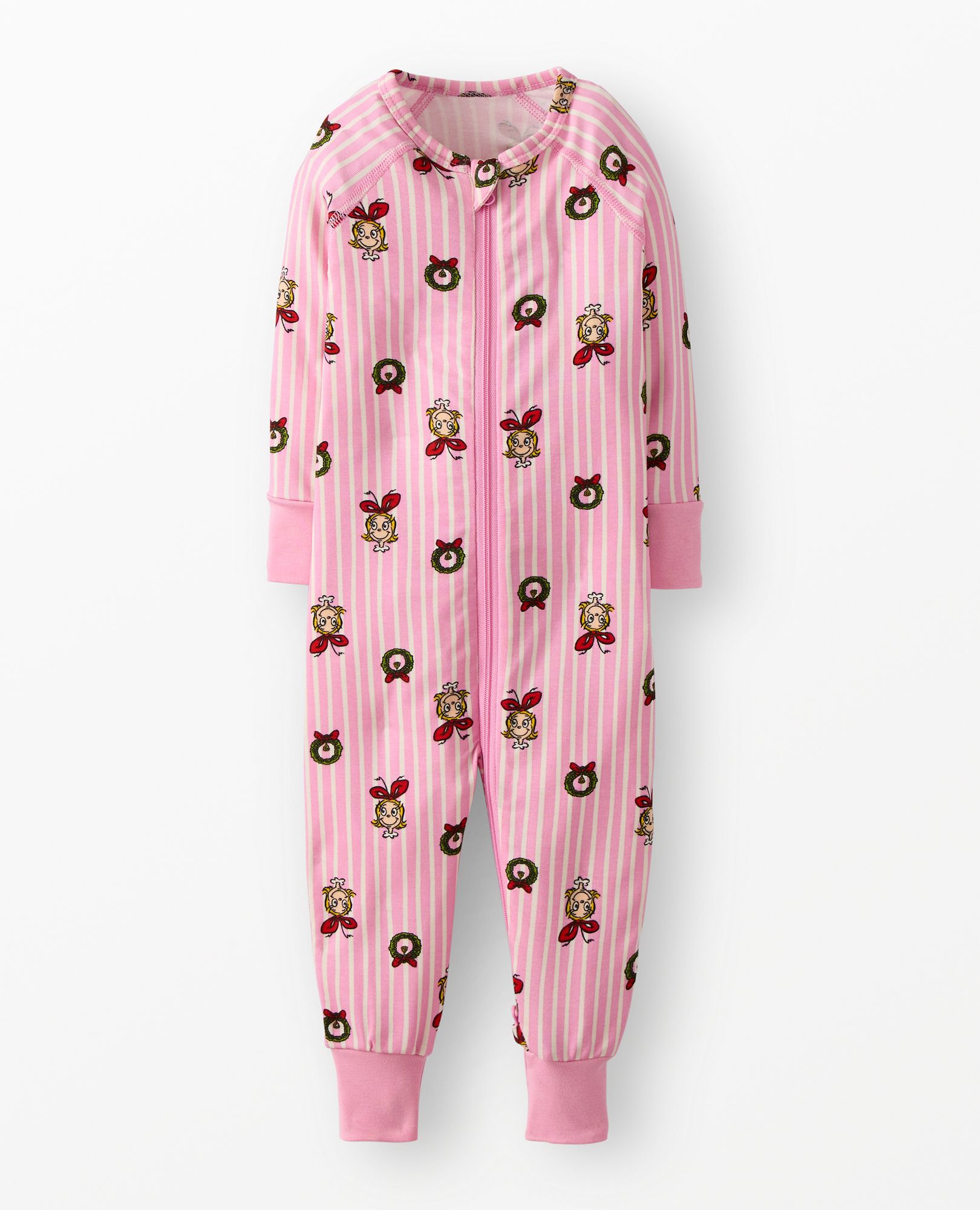 Dr. Seuss Grinch HannaSoft™ Stretch Sleeper in Cindy Lou Stripes - main