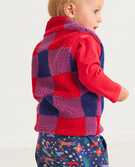 Baby Faux Shearling Vest in Hanna Red/Navy - main
