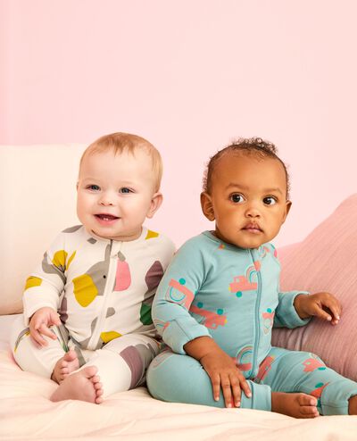 HannaSoft™ Stretch Sleeper in Colorful Elephants - main