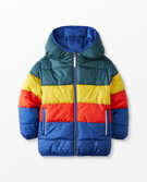 Colorblock Recycled Reversible Jacket in Multi - main