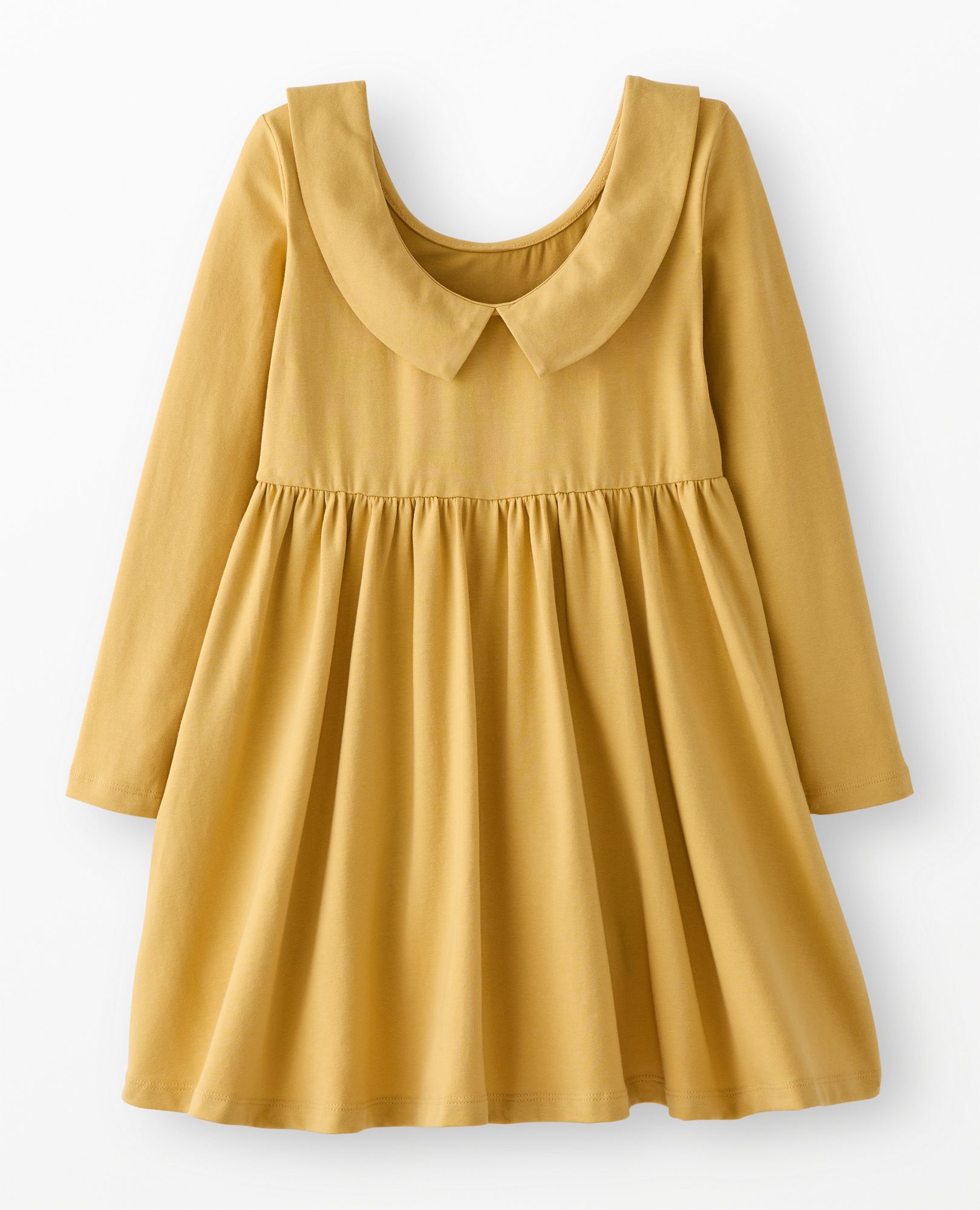 Long Sleeve Collared Skater Dress with Pockets in Fall Leaf - main