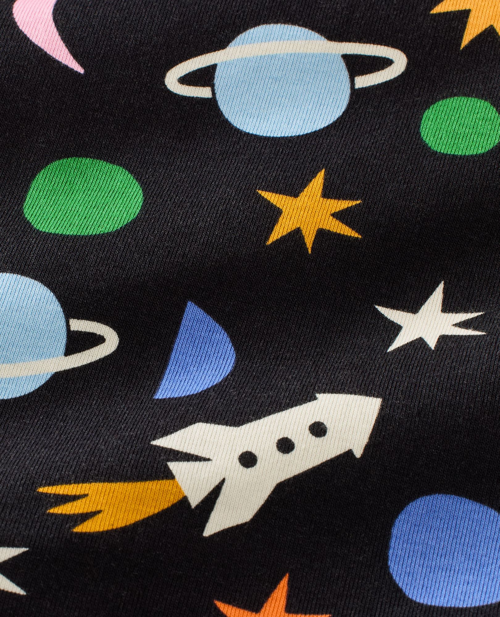 HannaJams™ Pajama Set in Multi Universe on Black - main