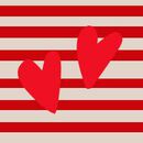 Long Sleeve Pointelle Top & Wide Leg Pants Set in Tangy Red/Ecru - swatch