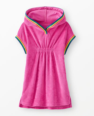Loop Terry Hoodie Cover Up in Phlox Pink - main