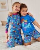 Disney's Little Mermaid Short John Pajama Set in Little Mermaid Blue - main