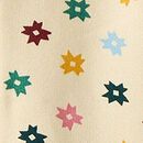 Faux Shearling French Terry Hoodie in Quilted Stars - swatch