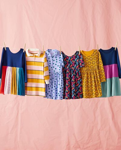 Short Sleeve Shirt Dress with Pockets in Small Spots on Sweet Lavender - main