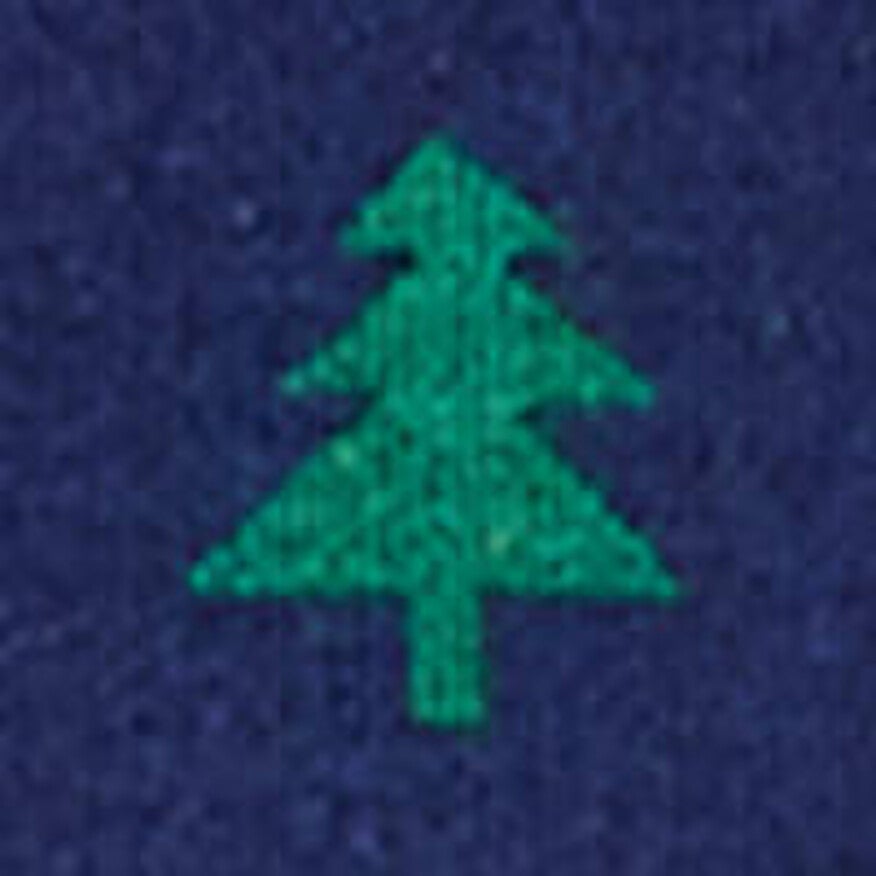 Multi Trees on Navy Blue