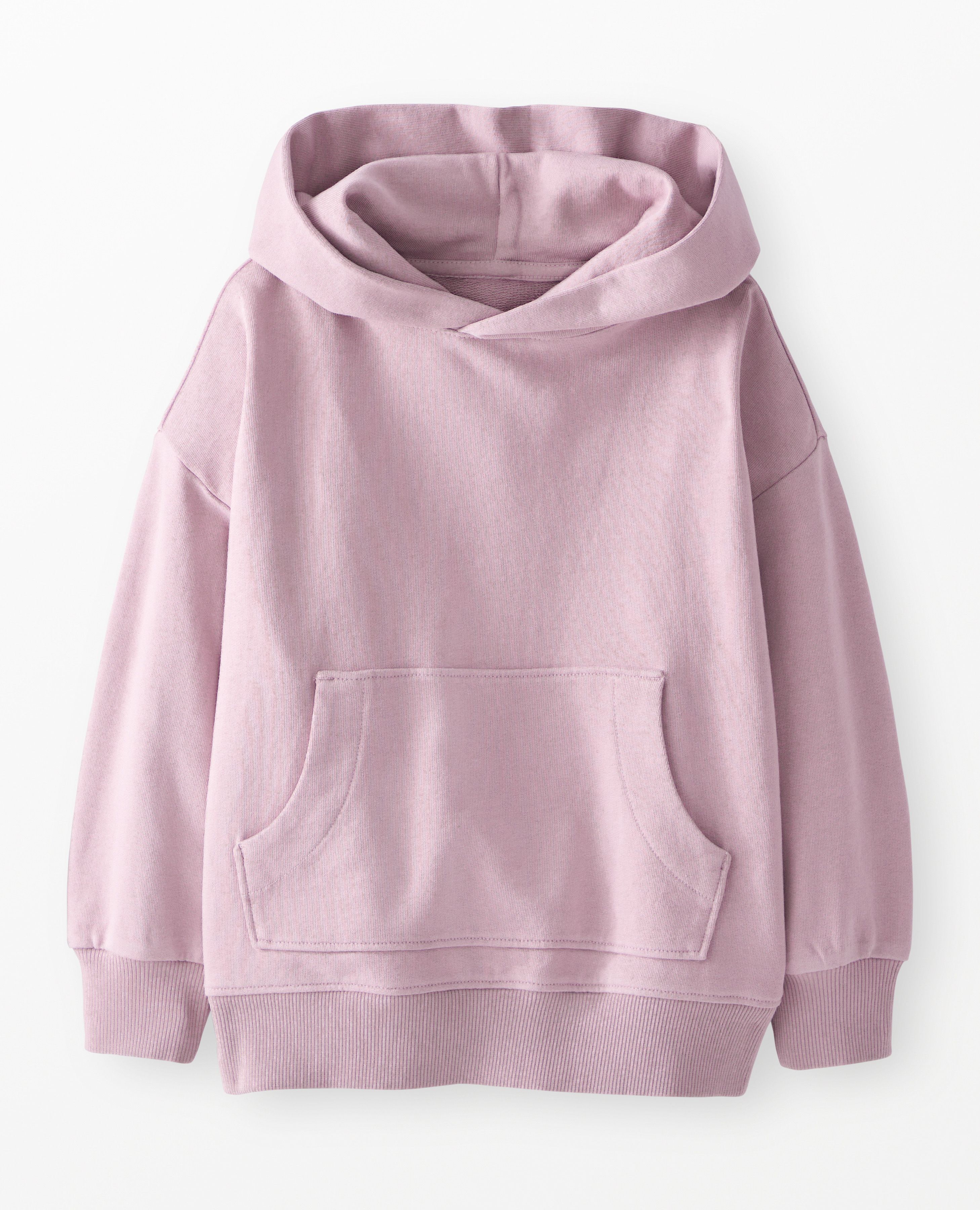 Oversized French Terry Hoodie in Cosmic Purple - main