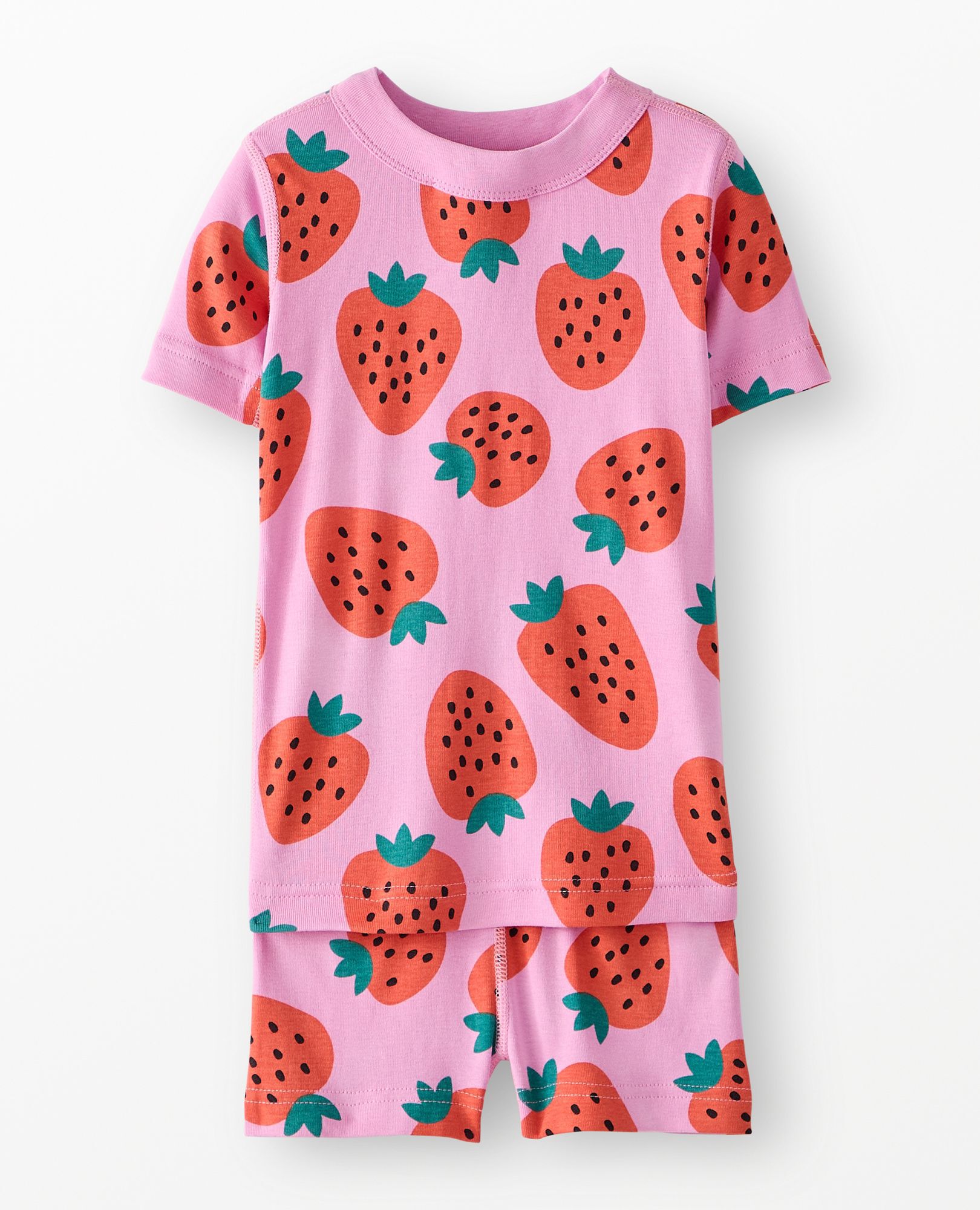 HannaJams™ Pajama Set in Strawberry Sweetness on Echinacea - main