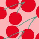 Sleeveless Muslin Dress with Pockets in Summer Cherries - swatch