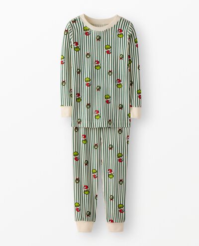 Dr. Seuss Grinch HannaSoft™ Stretch Pajama Set in Grinch Stripes - main