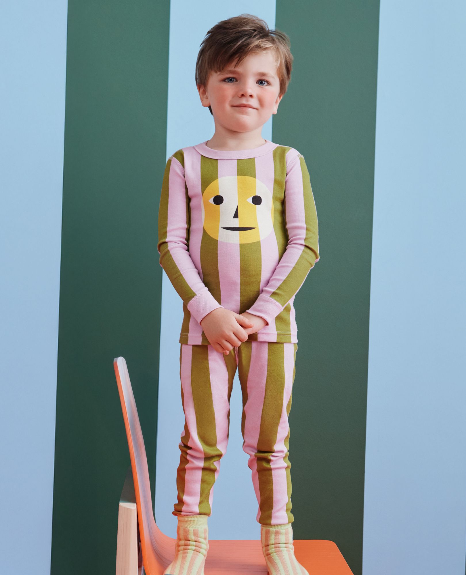 Dusen Dusen HannaJams™ Pajama Set in Sea Stripe - main