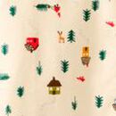 Adult Holiday Flannel Pajama Top in Woodland Gnome - swatch