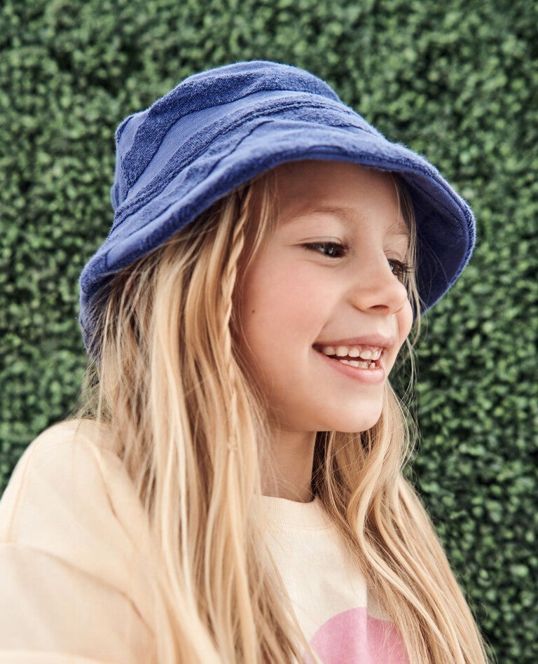 Terry Bucket Hat in Waves on Spectrum Blue - main
