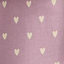 Long Sleeve Ruffle Neck Skater Dress with Pockets in Dainty Heart on Cosmic Purple - swatch