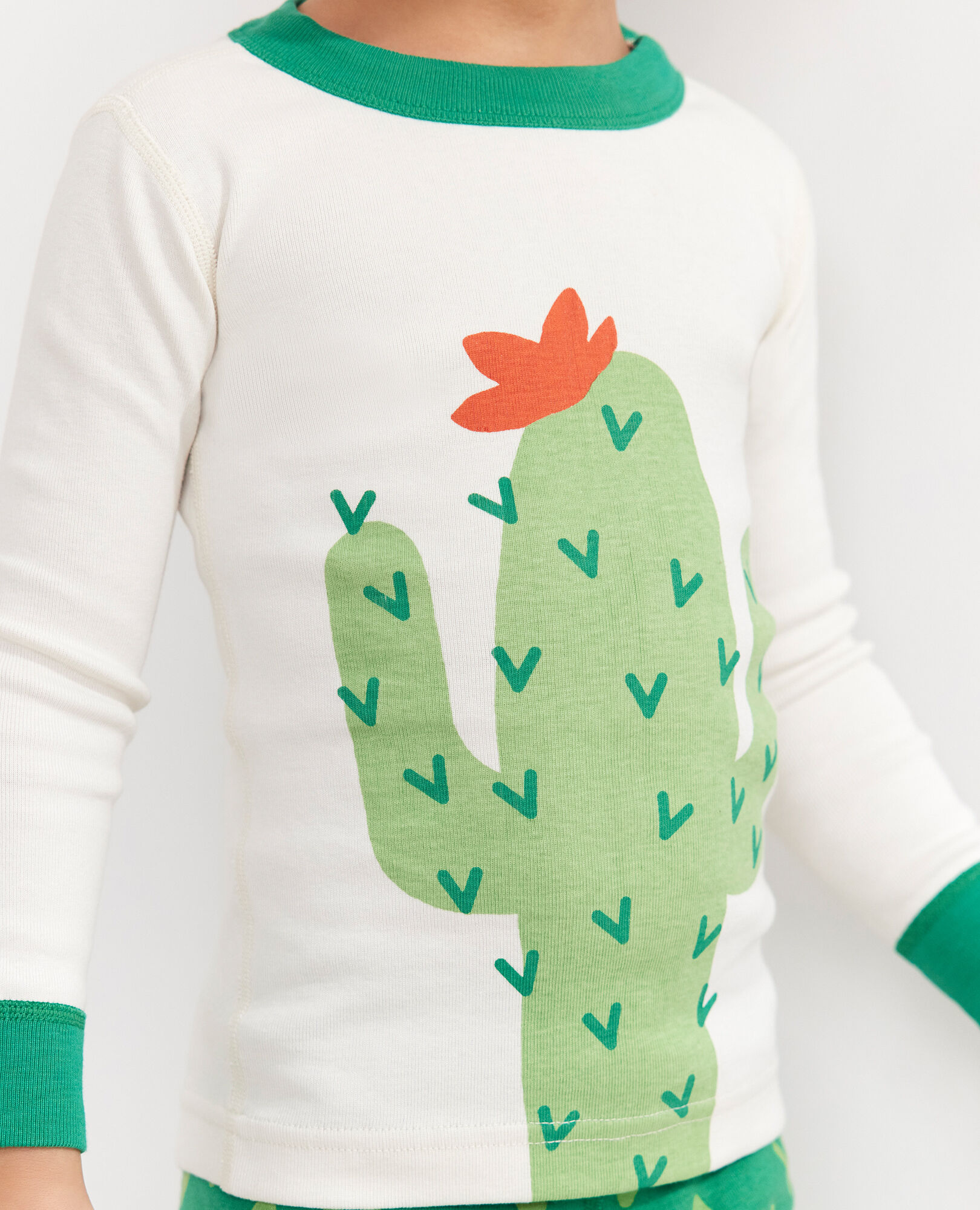 Baby Long-Sleeved Shirt+Pant Set Cactus Printed Pajamas Cotton O-neck Cute Suit 90