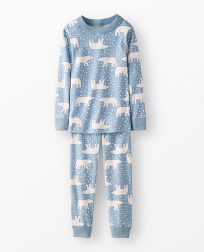 Holiday HannaJams™ Pajama Set in Snowy Polar Bear on North Air - main