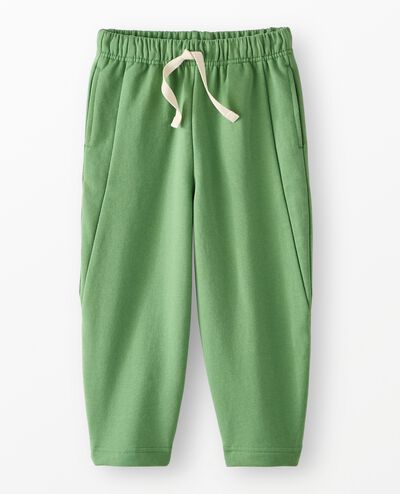 French Terry Barrel Sweatpants in Stone Green - main