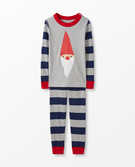 Long John Pajamas In Organic Cotton in Gnome Character - main