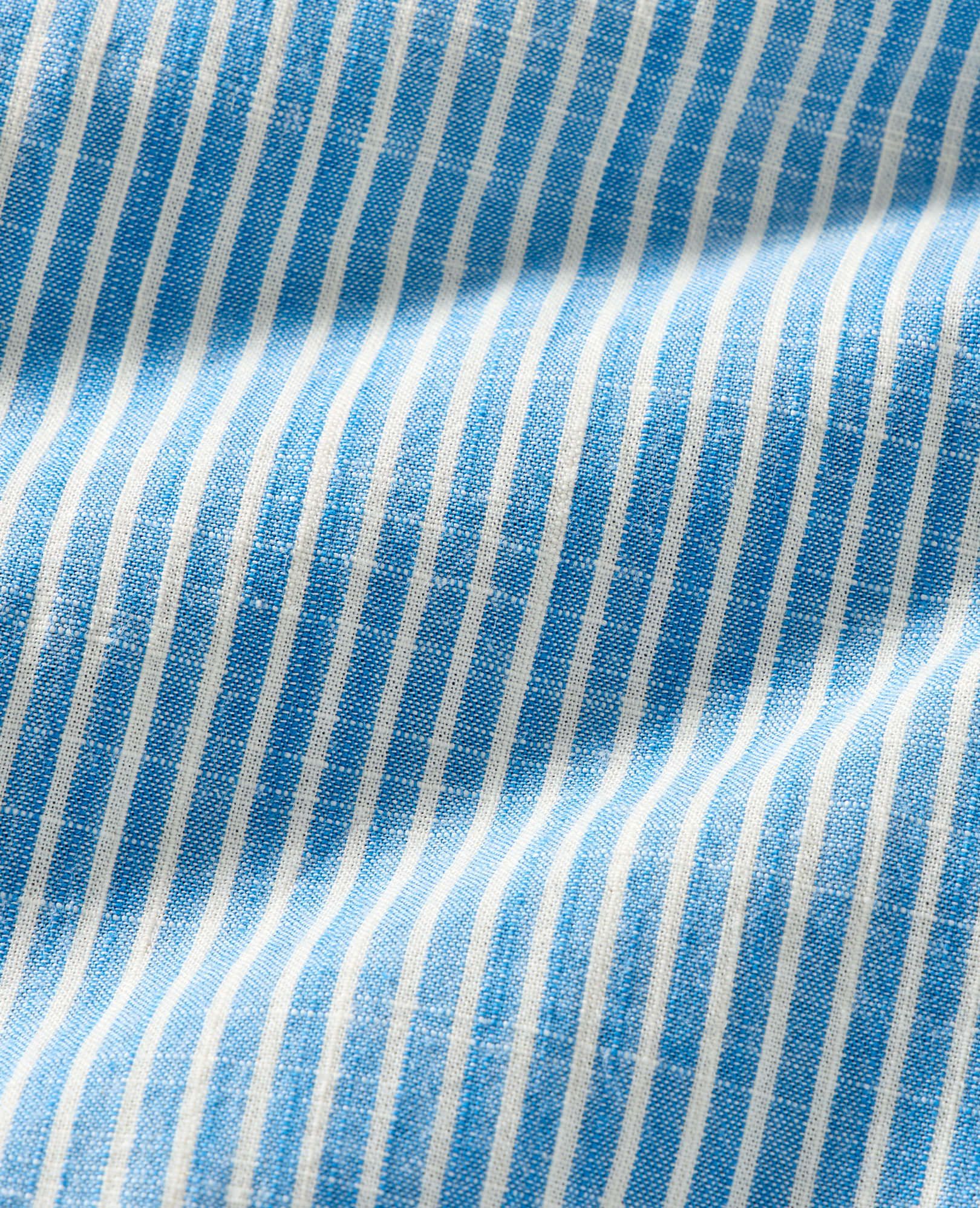 Baby Poplin Barrel Pants in Swedish Sky/Ecru - main