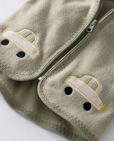 Baby Fleece Jacket in Seagrass - main