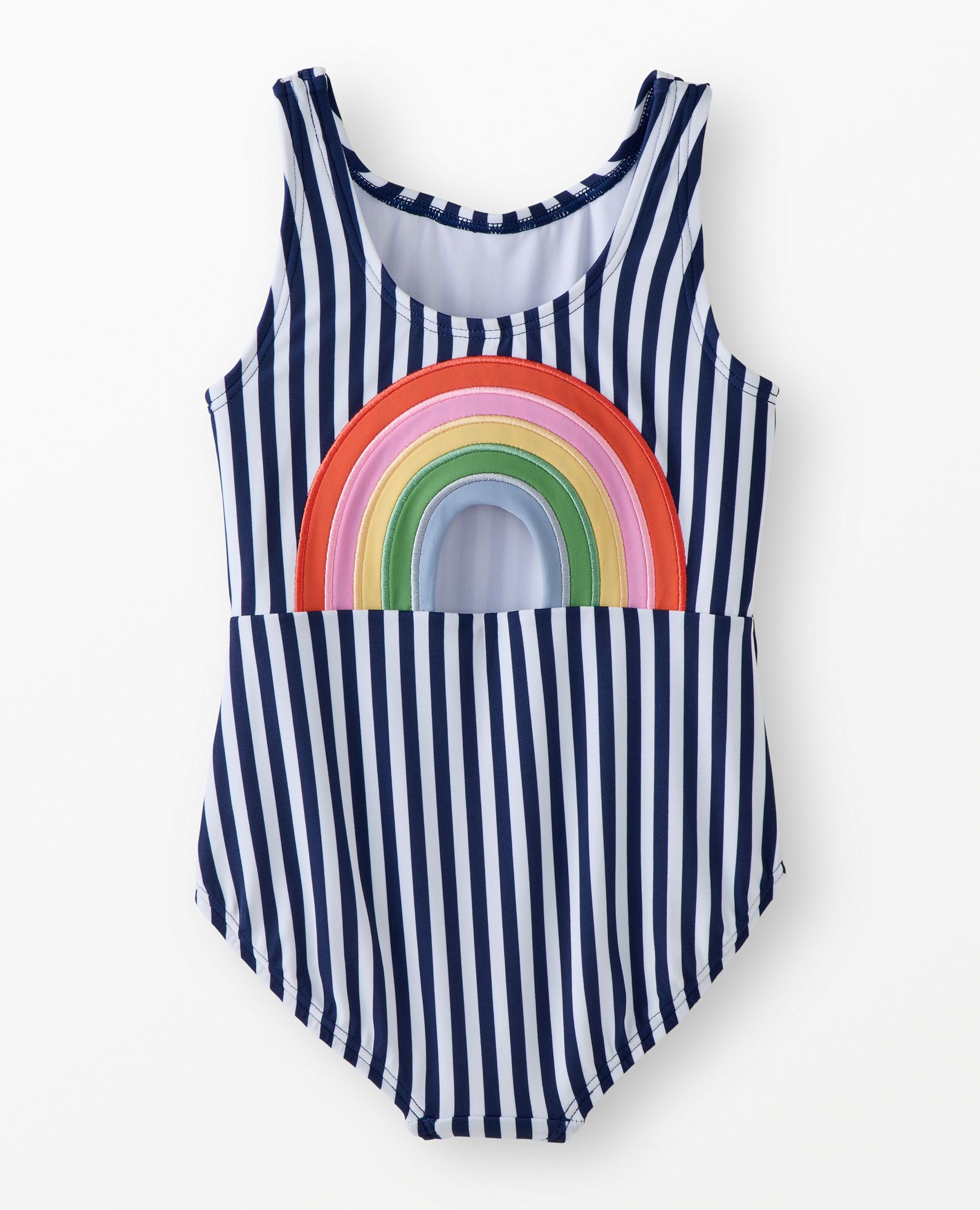 One-Piece Rainbow Back Swimsuit in Blue Rainbow - main