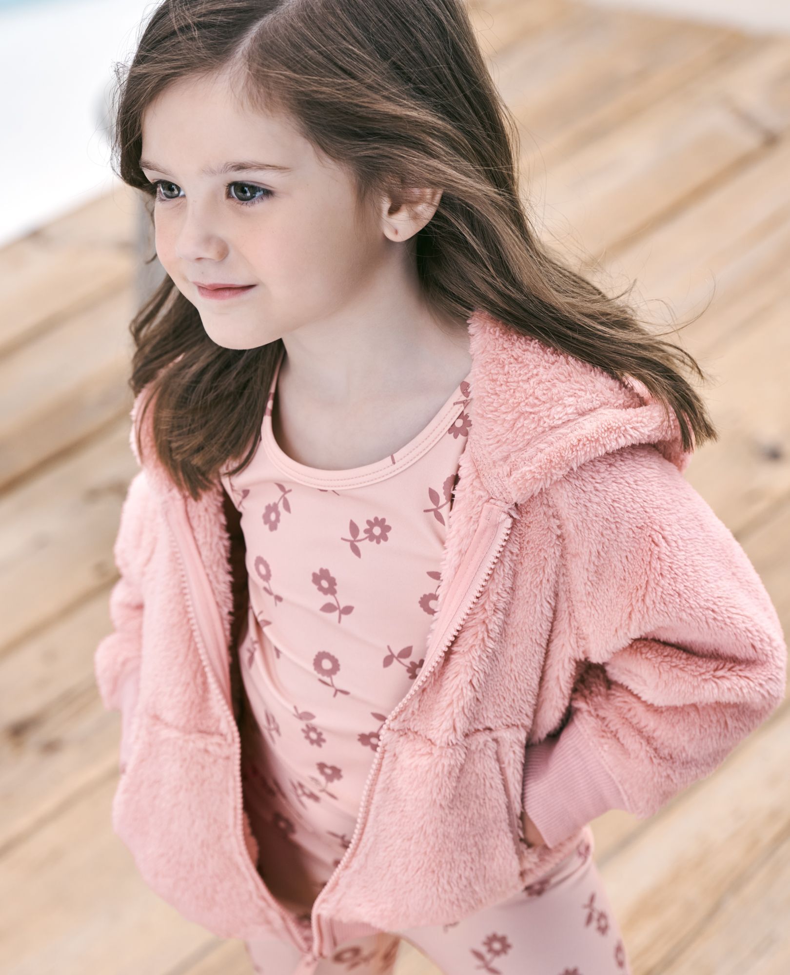 Marshmallow Fleece Zip Up Hoodie