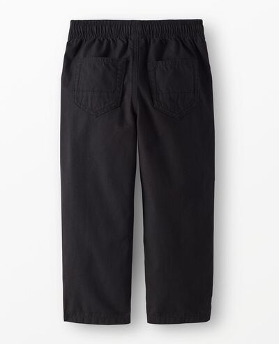Canvas Pull-On Pants in Black - main