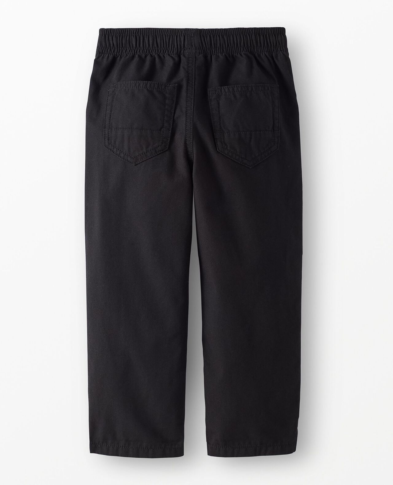 Canvas Pull-On Pants in Black - main