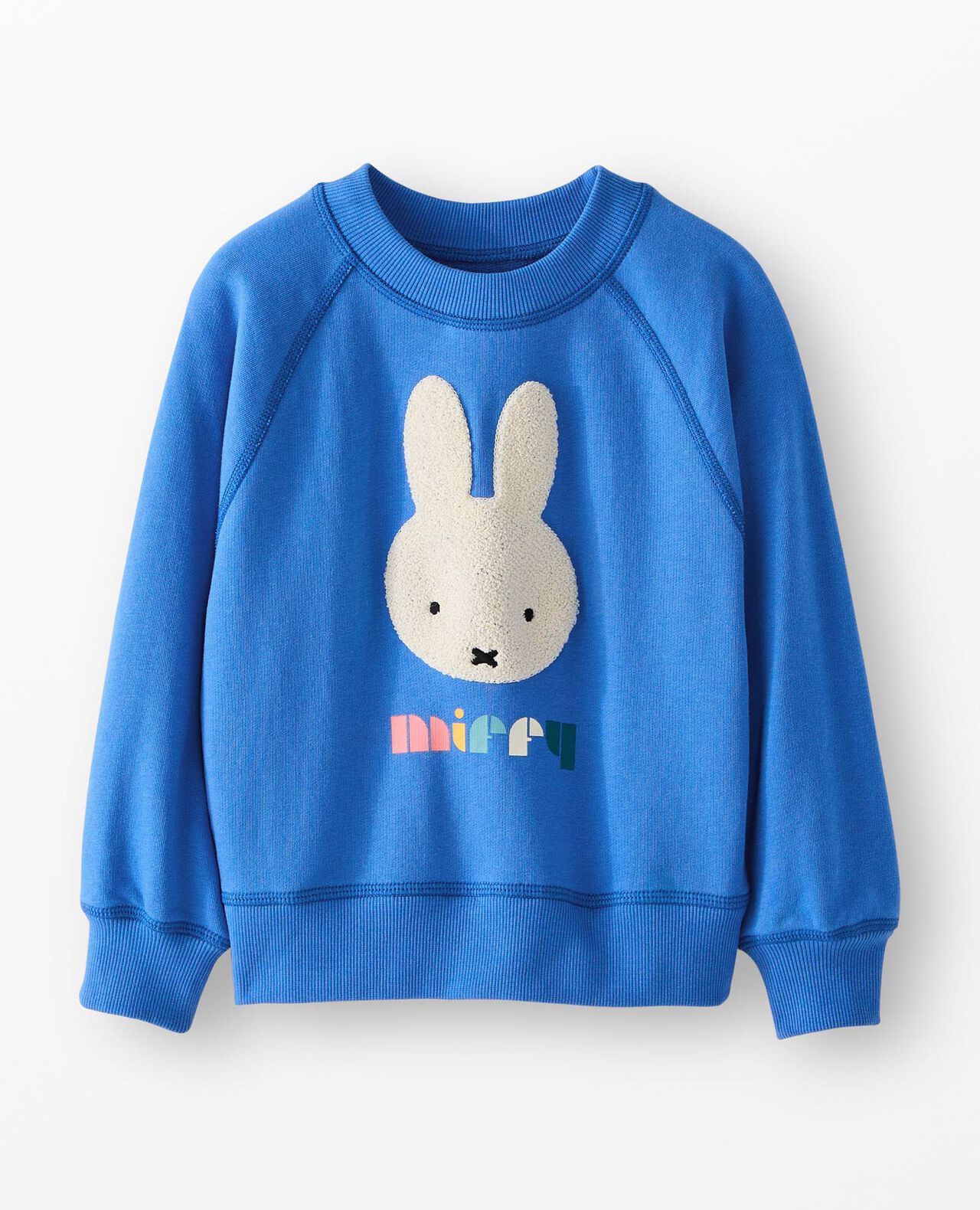 Miffy French Terry Sweatshirt in Miffy on Blue - main