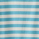 Long Sleeve Relaxed Fit Striped T-Shirt in Chalk Blue/Ecru - swatch