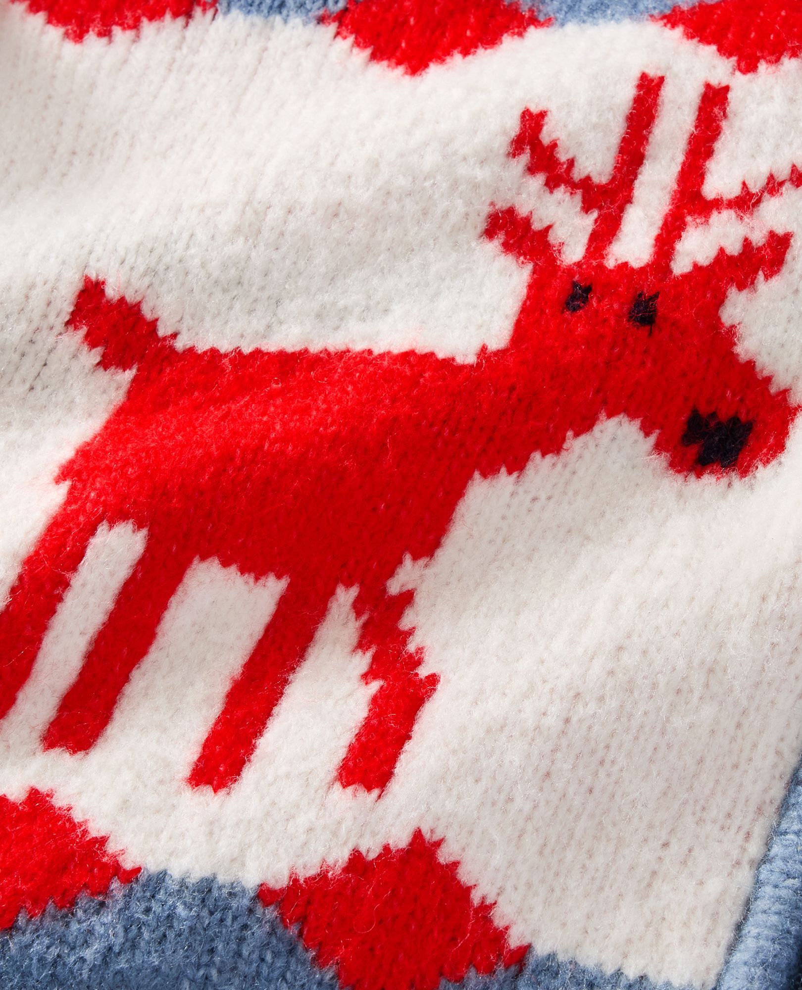 Women's Dear Deer Cardigan in Dear Deer on Blue - main