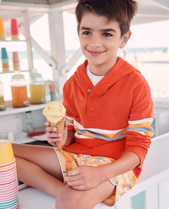 Boys' Persimmon French Terry Hoodie in 100% Cotton - Size Toddler 2 by Hanna Andersson