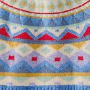Fair Isle Mock Neck Sweater in Colorful Fair Isle - swatch
