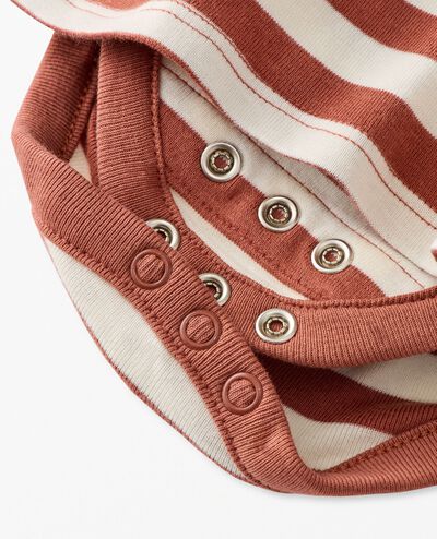 Baby Sleeveless Skirted Bodysuit in Canyon/Ecru - main