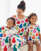 Colorful Pears Matching Mommy & Me Pajamas in  - main