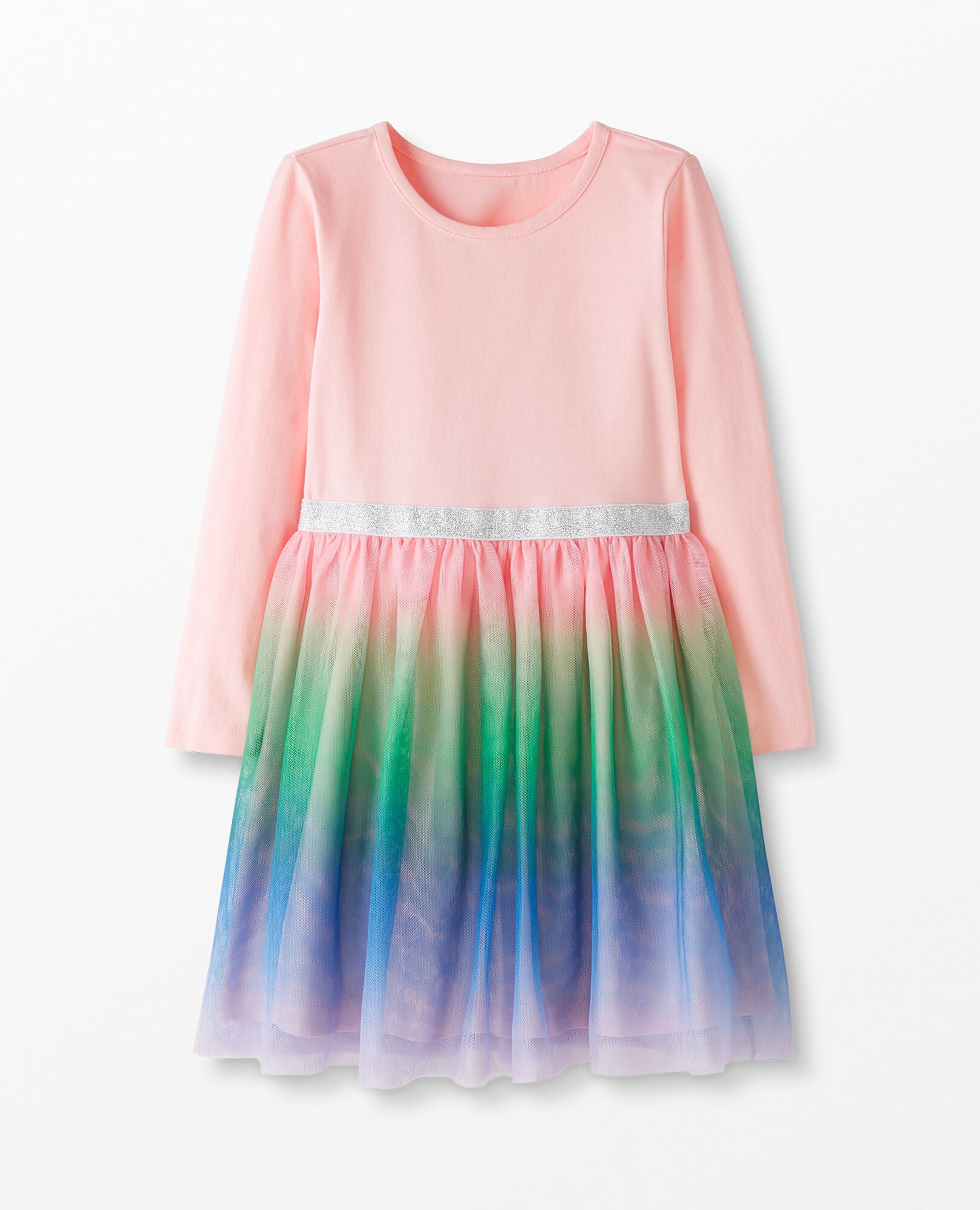 hanna andersson rainbow tulle dress