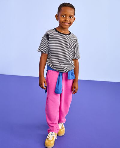 French Terry Barrel Sweatpants in Phlox Pink - main