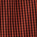 Women's Poplin Patch Pocket Pajama Set in Amber Wood Gingham - swatch