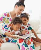 Colorful Pears Matching Mommy & Me Pajamas in  - main