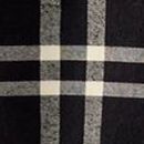 Adult Holiday Flannel Pajama Top in Black Tonal Plaid - swatch
