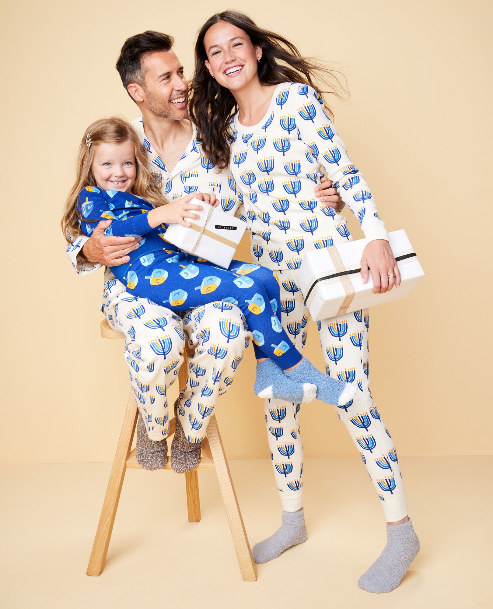 Matching family online pajamas hanukkah