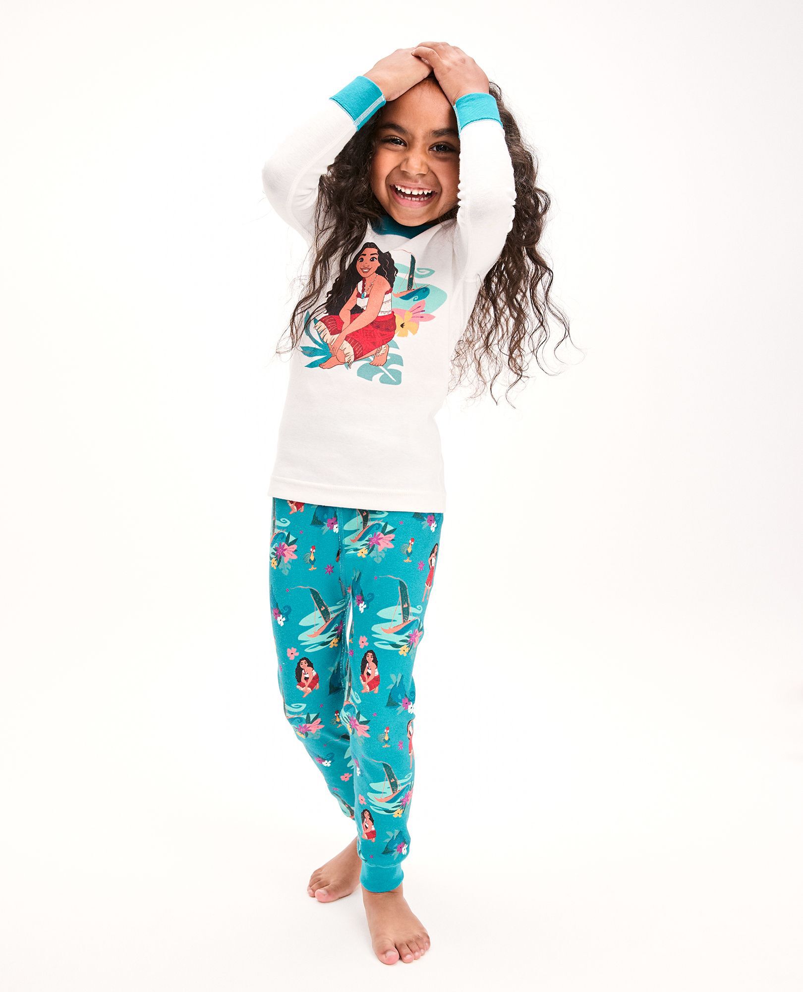 Kids Disney Moana Long John Pajama Set Hanna Andersson