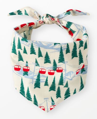 Holiday Flannel Dog Bandana in Ski Ya Later - main