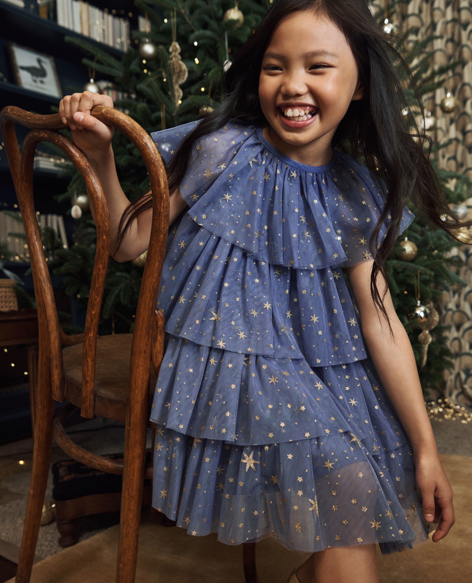 Slate blue girls dress discount