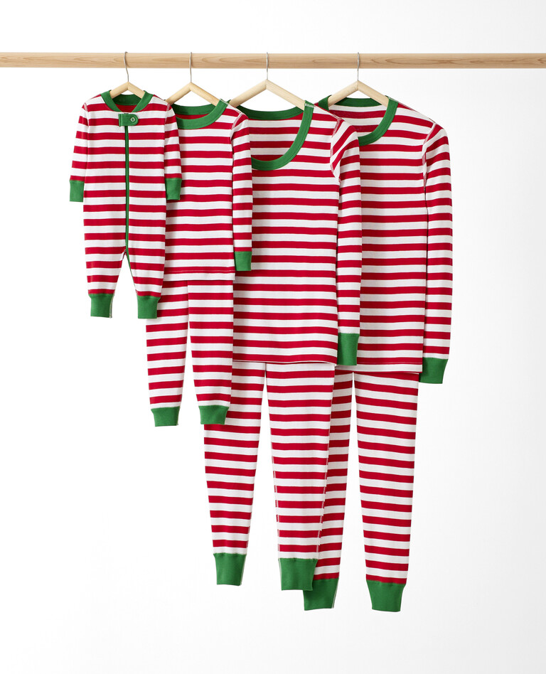 Holiday Red Stripe Matching Family Pajamas in  - main