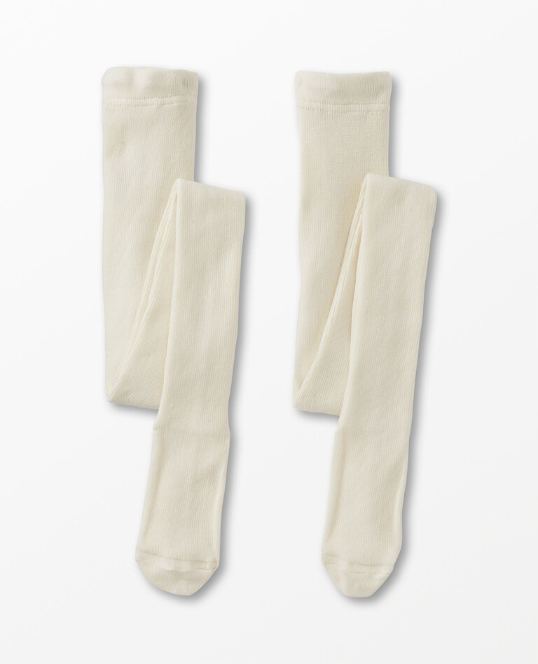 Ribbed Footed Tights 2-Pack