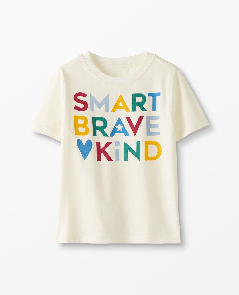 Graphic Tee In Cotton Jersey in Ecru - main